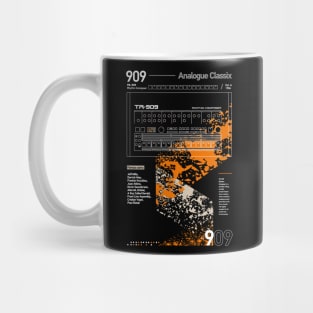 909 Classix Outline Orange Mug